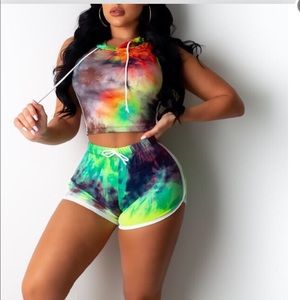 Women two piece short sets